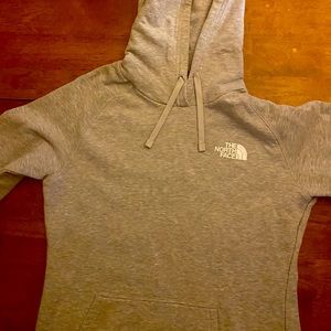 Grey North Face hoodie